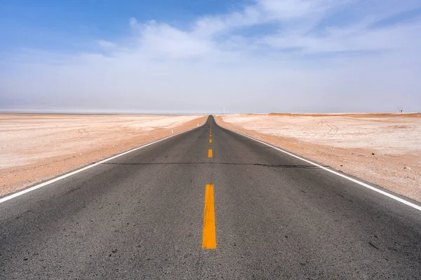 Empty Endless Road Desert — Stock Photo, Image