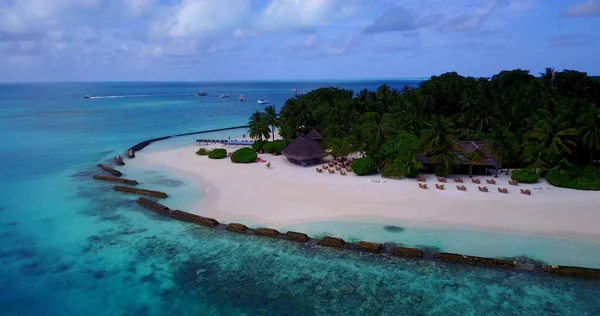Вигляд Повітря Чудовий Острів Мальдівах Таїланд — стокове фото