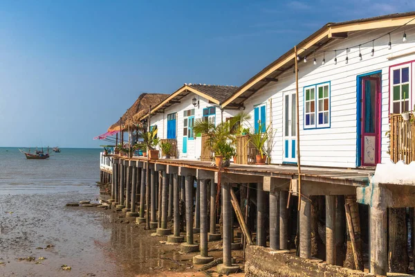 Ein Schöner Strand Mit Häusern Bang Saray Thailand — Stockfoto