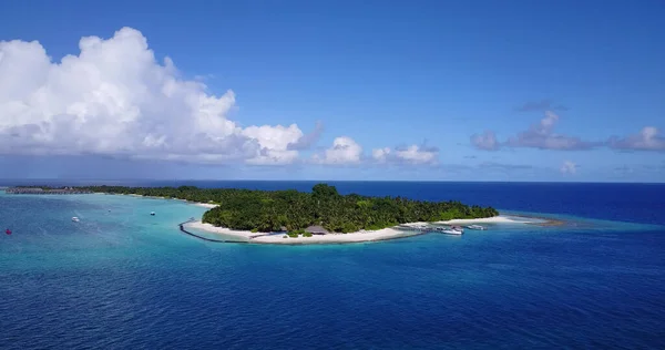 Una Vista Panorámica Las Hermosas Maldivas Tranquilo Océano Índico —  Fotos de Stock