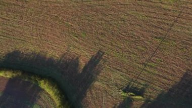 Uçsuz bucaksız açık tarım alanları ve yemyeşil ormanların havadan görünüşü
