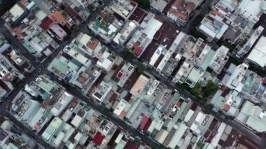 Vietnam 'daki Ho Chi Minh şehrinin şehir bloklarının hava görüntüsü.