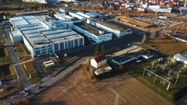 Sonneberg, Almanya 'daki MANN HUMMEL Sonneberg GmbH' in hava görüntüsü