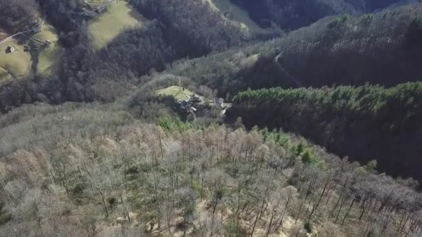 Luchtfoto Van Monte Generoso Zwitserland — Stockvideo