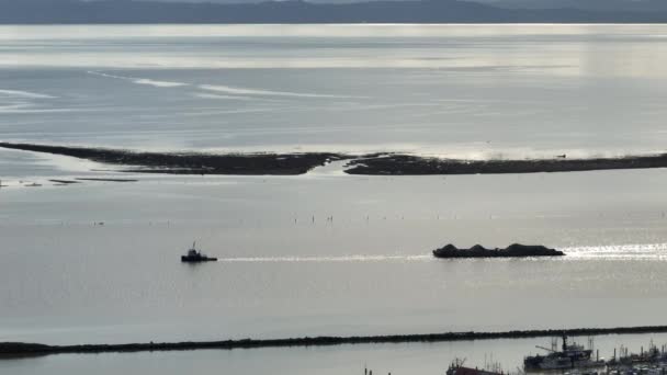 Een Prachtig Beeldmateriaal Van Een Strand White Rock British Columbia — Stockvideo