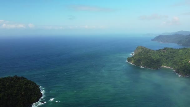 Drone Πετούν Πάνω Από Διάφορα Μέρη Του Maracas Beach Τρινιντάντ — Αρχείο Βίντεο