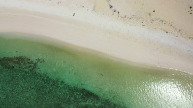 Maldivler 'de kumlu kumlu deniz manzarası