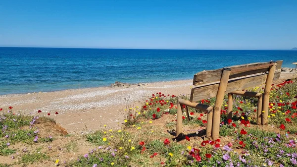 Der Strand Kalo Nero Griechenland Auf Dem Peloponnes — Stockfoto