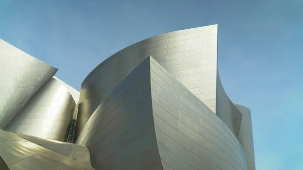 Una Vista Lateral Del Edificio Moderno Walt Disney Concert Hall —  Fotos de Stock