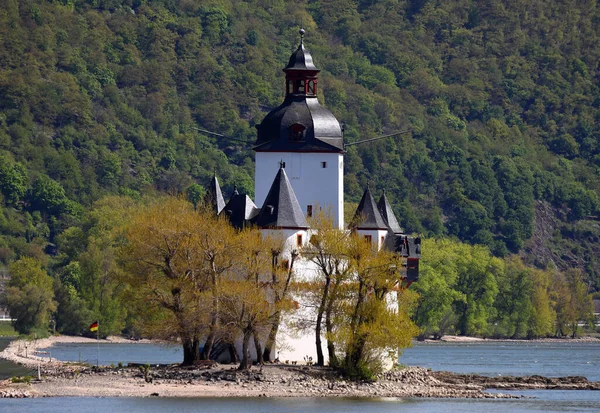 Beautiful View Pfalzgrafenstein Castle Kaub Germany — Stock Photo, Image