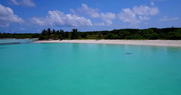 Uma Bela Paisagem Praia Nas Maldivas — Fotografia de Stock