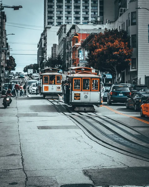 San Francisco Bir Tramvay — Stok fotoğraf