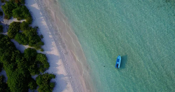 Una Vista Dall Alto Una Spiaggia Alle Maldive — Foto Stock