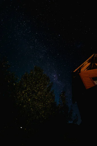 Vertical Shot Beautiful Starry Sky — Stock Photo, Image