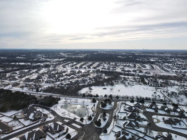 Choctaw Oklahoma Nın Kışın Çekilmiş Bir Fotoğrafı — Stok fotoğraf