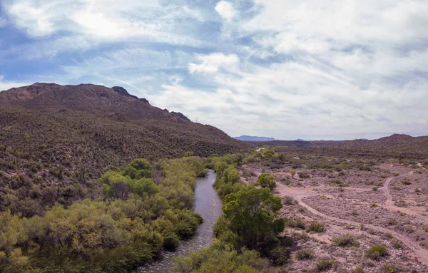 Beautiful Shot Verde River Its Tributaries Sedona Verde Valley Dry — Stock Photo, Image