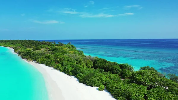 Veduta Aerea Paesaggio Alle Maldive — Foto Stock