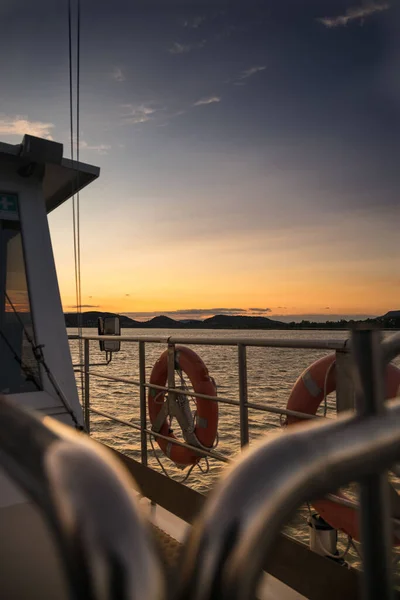 Beautiful Sunset Summer Balaton Lake Hungary — Stock Photo, Image