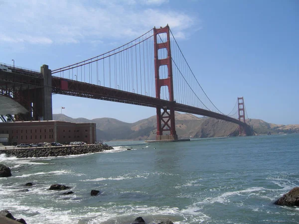 Uma Bela Vista Ponte Golden Gate São Francisco — Fotografia de Stock