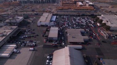 Kaliforniya 'daki Tesla Elektrikli Otomobil Fabrikası manzarası