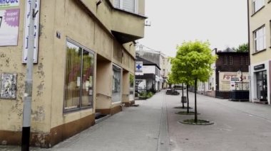 Olesno 'da Okraglak manzarası - Polonya' da Silezya Şehri