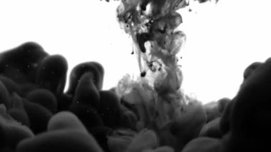 Soyut bir boya sıvıya sıçrar.