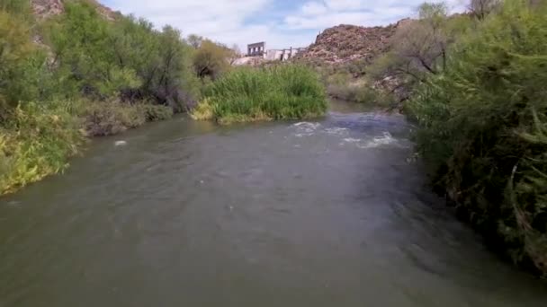 Verde Nehri Bartlett Gölü Bartlett Barajı Kamp Alanı Arizona Çevresindeki — Stok video