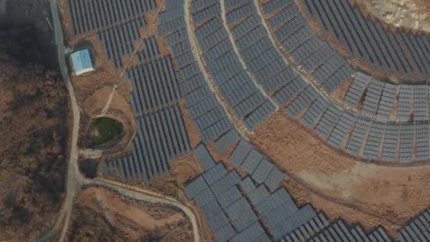 Les Images Aériennes Drone Centrale Photovoltaïque — Video