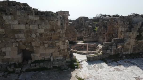 Salamis Ruins Famagusta Severní Kypr — Stock video