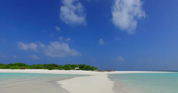 Ένα Ανέγγιχτο Αμμώδες Νησί Που Ξεβράστηκε Από Τον Ωκεανό Στη — Φωτογραφία Αρχείου