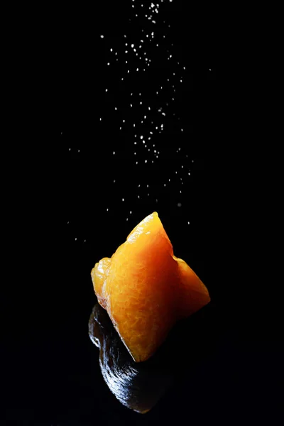 A closeup shot of cooked Zongzi traditional Chinese rice-pudding isolated with black background