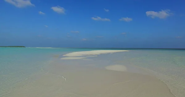 Uma Antena Mar Com Água Esmeralda Nas Maldivas — Fotografia de Stock