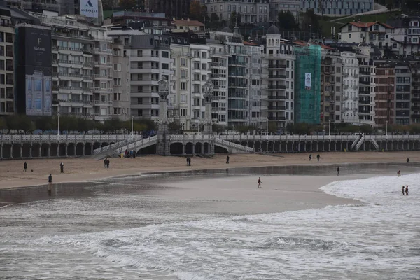 Una Bella Foto Una Vista Costiera San Sebastian Nel Nord — Foto Stock