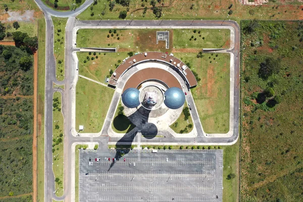 Una Hermosa Vista Torre Digital Situada Cerca Ciudad Brasilia Brasil —  Fotos de Stock