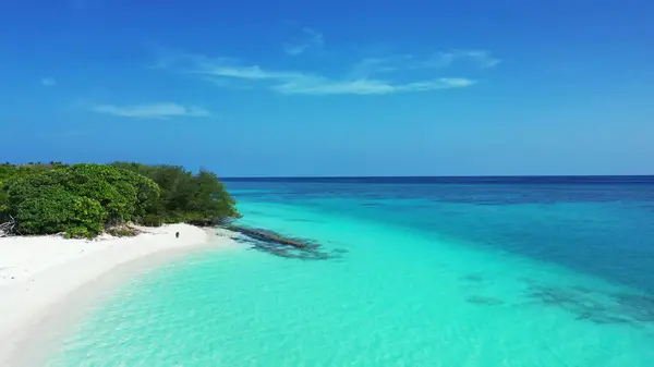 Eine Luftaufnahme Einer Wunderschönen Landschaft Auf Den Malediven — Stockfoto