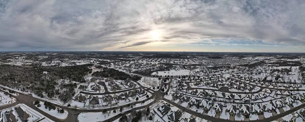Flygbild Choctaw Oklahoma Vintern — Stockfoto