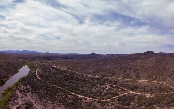 Een Prachtige Opname Van Rivier Verde Zijn Eerbetoon Sedona Verde — Stockfoto