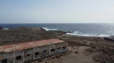 İspanya, Tenerife 'ye güzel bir hava manzarası