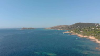 Ramatuelle 'in en iyi manzarası Fransa Saint-Tropez