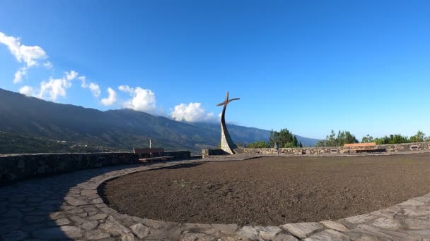 Timelapse Nubes Sobre Las Montañas — Vídeos de Stock