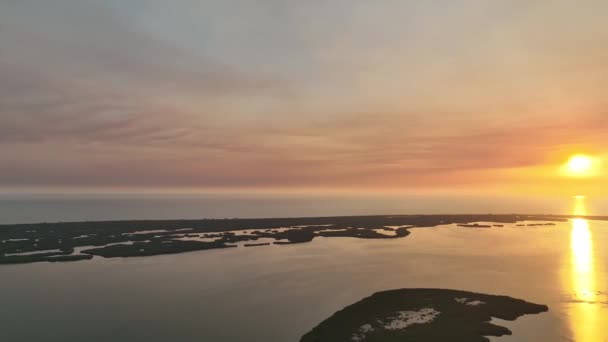 Záběry Moře Fort Myers Při Západu Slunce — Stock video
