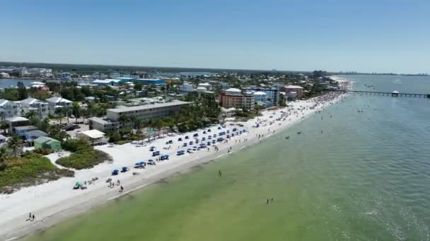 Eine Luftaufnahme Vom Strand Florida — Stockvideo