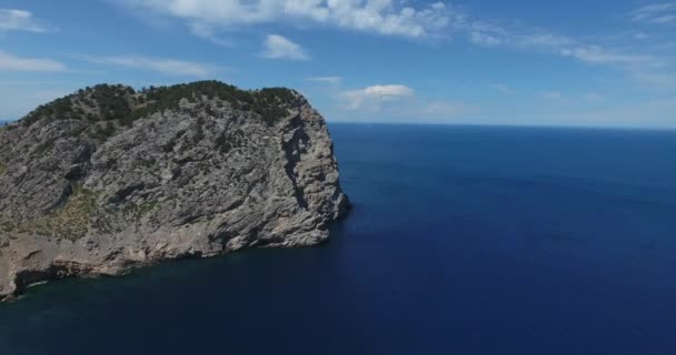 Flygfoto Över Medelhavet Från Palma Den Spanska Mallorca Mallorca — Stockvideo