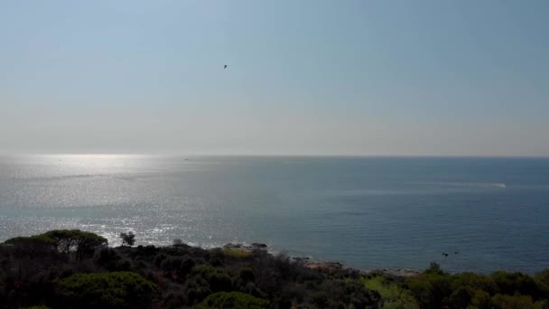 Une Vue Panoramique Sur Ramatuelle France Saint Tropez — Video
