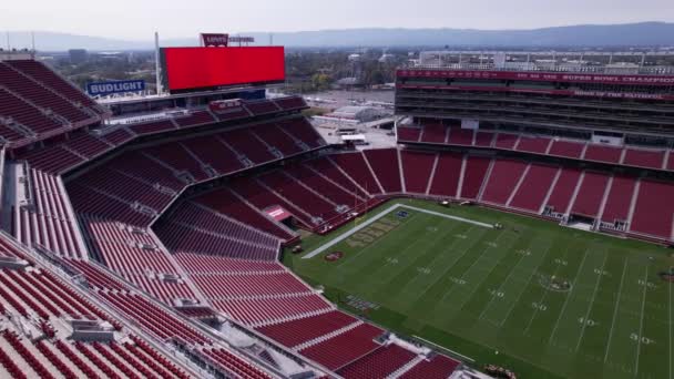 Pusty 49Ers Levi Stadium Dzień — Wideo stockowe