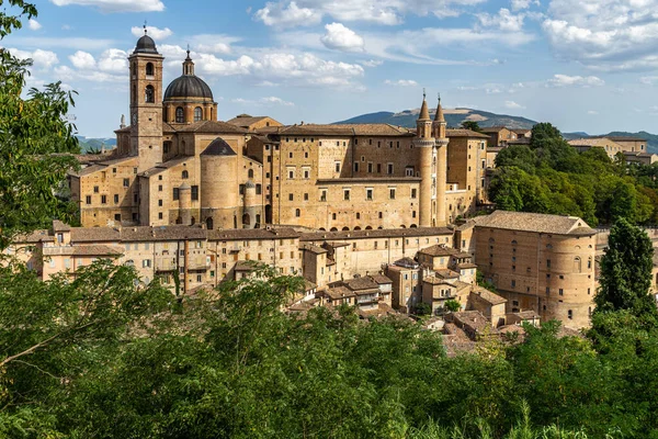 Uma Bela Foto Palazzo Ducale Urbino Edifício Património Marche Itália — Fotografia de Stock