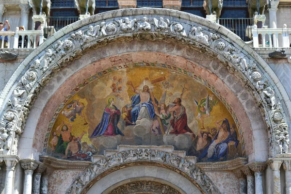 Religious Painting Saint Mark Basilica Venice Italy — Stock Photo, Image