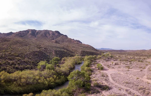 Een Prachtig Shot Van Rivier Verde Zijn Eerbetoon Sedona Verde — Stockfoto