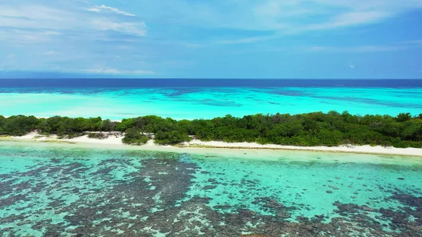 Eine Luftaufnahme Einer Landschaft Auf Den Malediven — Stockfoto
