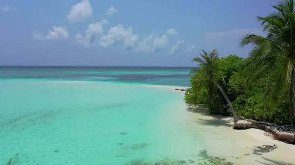 Una Vista Aérea Paisaje Las Maldivas — Foto de Stock